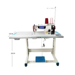 Computer direct drive flat sewing machine automatic high speed industrial sewing machine electric single needle flat car &table