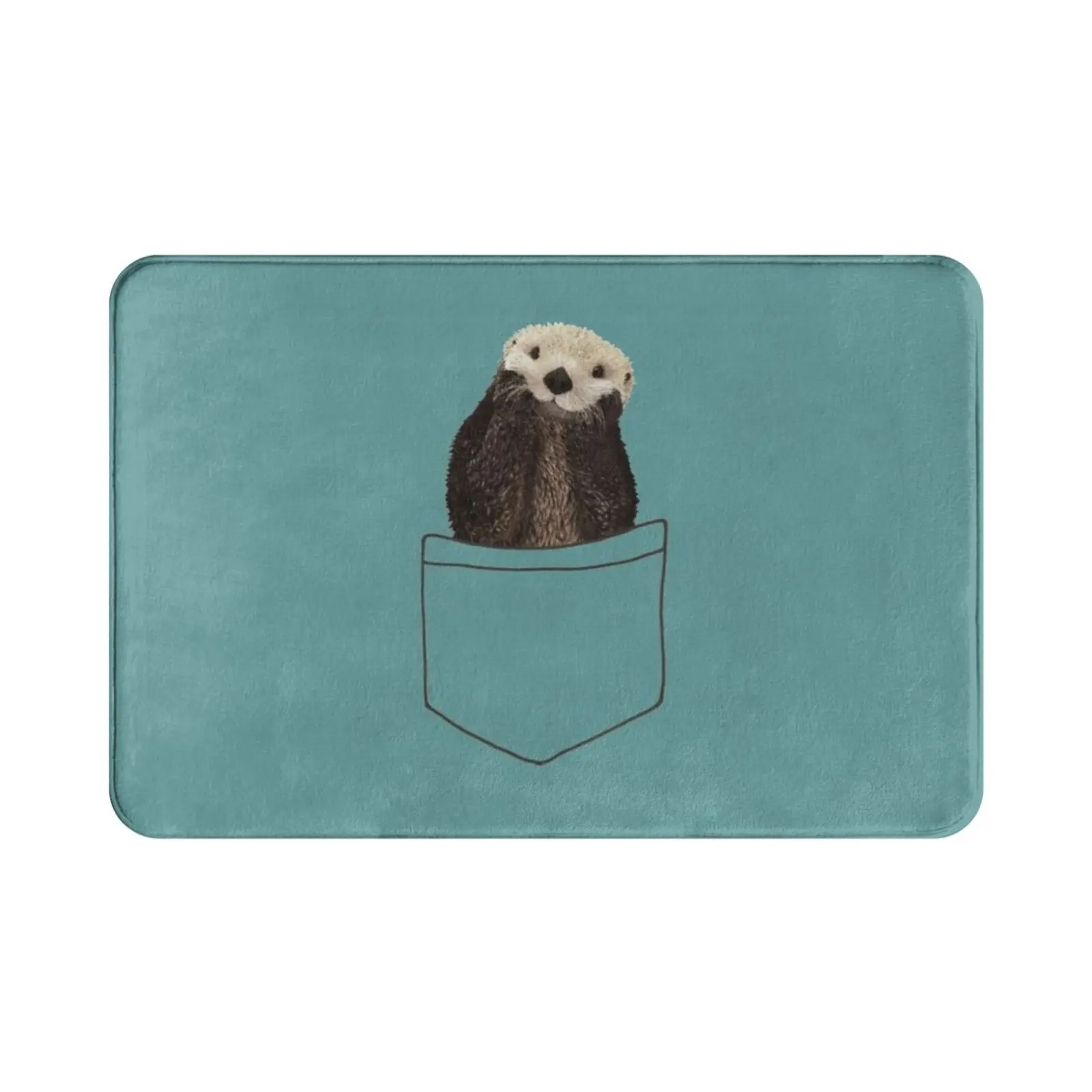 حصلت على قضاعة في جيبي، سجادة أزرق مخضر، وسادة سجادة ناعمة للجيب، شمعة البحر، ثعالب البحر، ثعالب البحر، ابن عرس لطيف