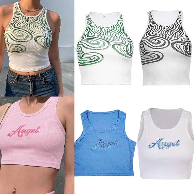 2021 Baby Tee Bustier abiti senza maniche per corsetto YK2 canotta Sexy Crop Top donna Cyber accessori estate Body camicetta estetica