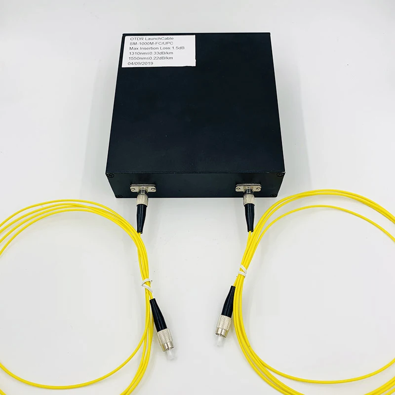 1000M OTDR Launch Cable Box Test extension line OTDR singlemode 9/125um 1310/1550nm optical fiber tester