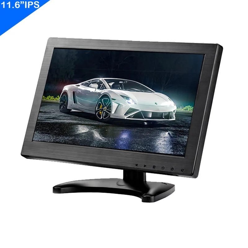 

ZHIXIANDA 11.6 Inch 1366x768 Industrial Monitor BNC HDMI AV VGA USB Input For Car Microscope CCTV LCD Display