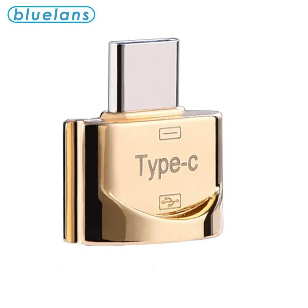 1pcs Mini Adapter Practical Data Transfer Aluminum Alloy Micro USB Converter Cable for Computer