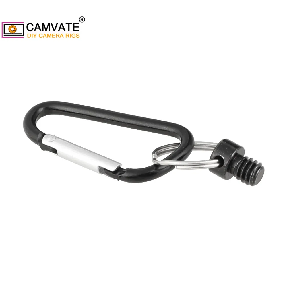 CAMVATE Portable Universal Split Ring With 1/4"-20 Thread Screw Bolt For Camera Cheese Handle Grip /Tripod /Quick Release Plate