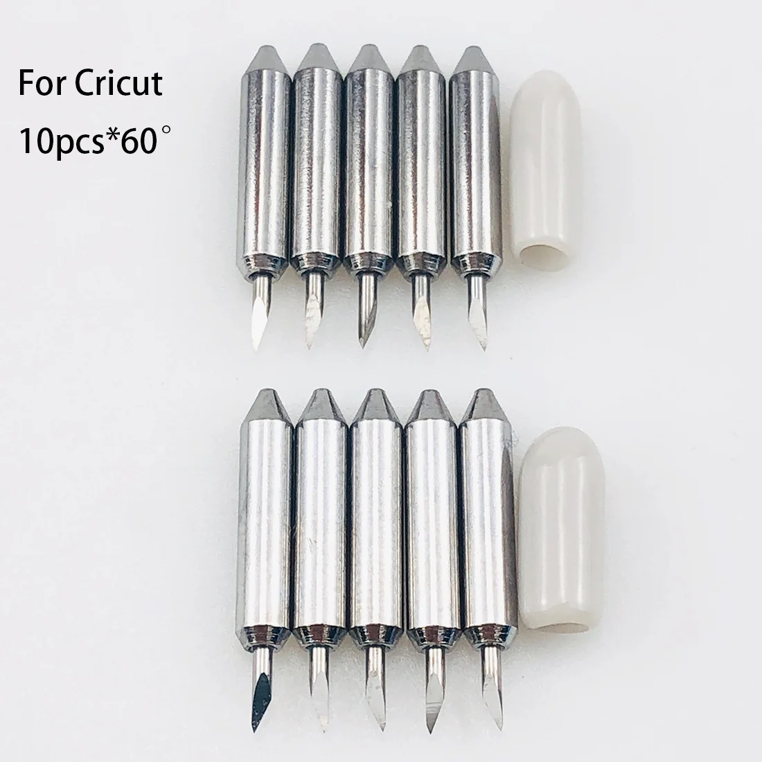 10pcs 60 Degree Dia 3mm Plotter Blades Vinyl Cutter Knife for Cricut Joy Replacement Cutting Blades Engraving Machine