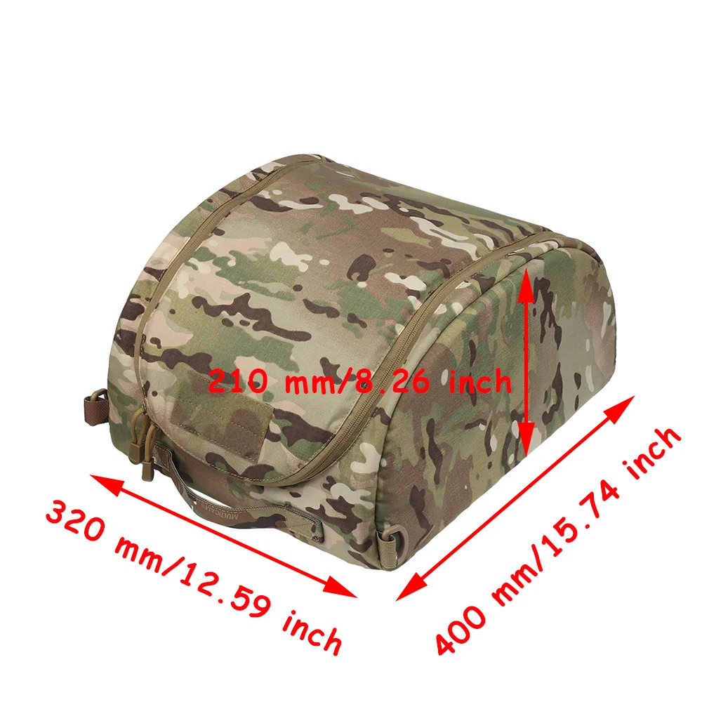 Tactical Helmet Storage Bag Carrying Fast MICH Helmet Padded Pack Large Capacity Motorcycle Helmet Accessories Camouflage Bag