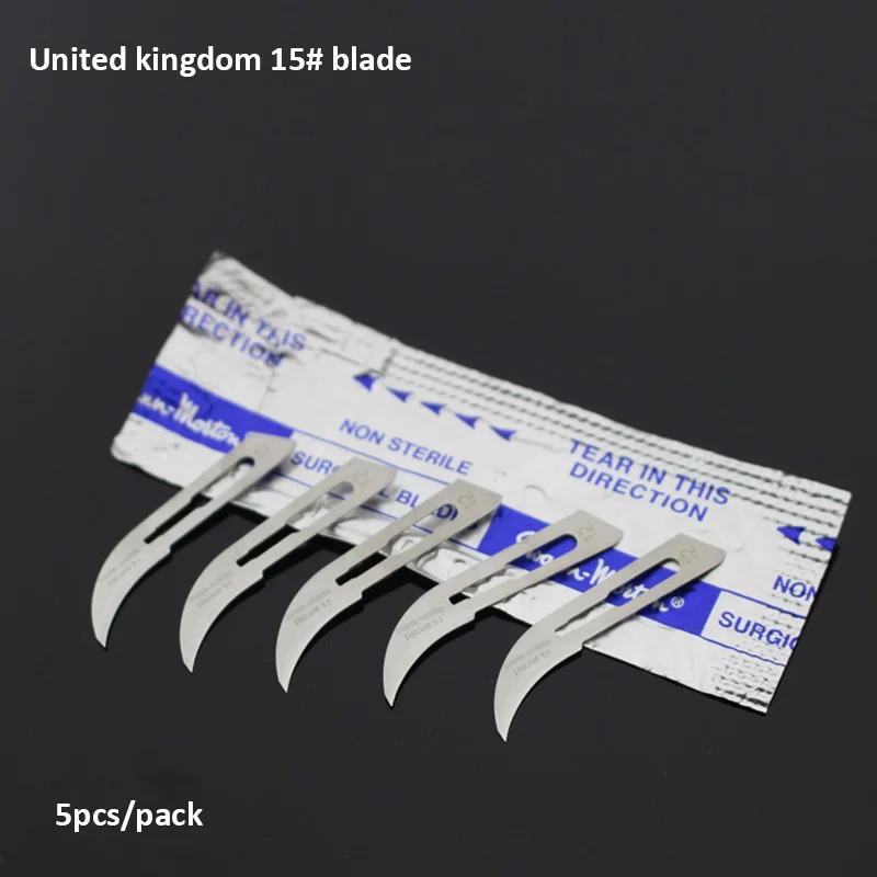 100pcs/box Swann morton Carbon Steel Scalpel Surgical Blade 12 15 15C 11 Motherboard IC PCB Fingerprint Cable Repair Knife Kit