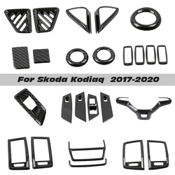 Interior Mouldings For Skoda Kodiaq 17-20 steering wheel trim cover rear air outlet headlights switch Window Switch panel cover