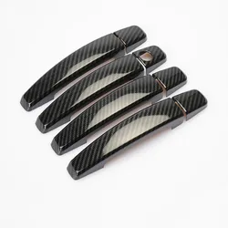 For OPEL Vectra C OPEL Signum Opel Insignia OPEL Astra Chrome Carbon Fiber Car Door Handle Cover Trim Stickers Accessories