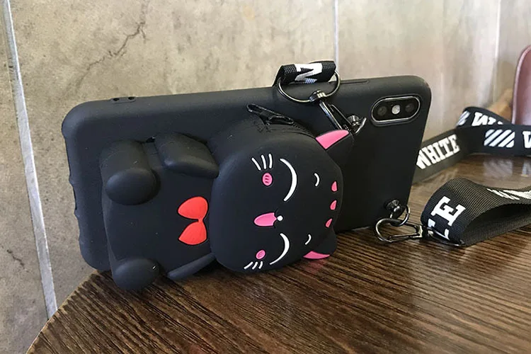 3D Cartoon Cat Wallet Case For Google Pixel 9 8A 8 Pro 7A 6 Pro 6P 5A 5 XL 5G 4A 4 XL 3 XL Lite / 3A XL Cute Soft TPU Cover
