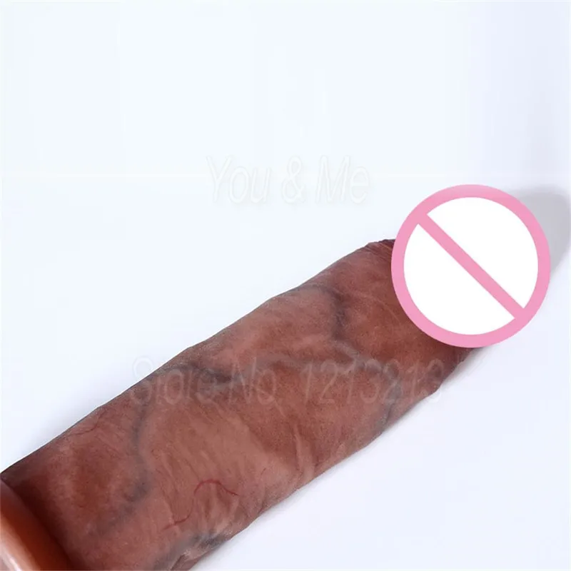 Super Large Lifelike Sliding Foreskin Dildos Huge Suction Cup Realistic Dildo Big Dick Cock Penis Fake Lesbian Adult Erotic Toys