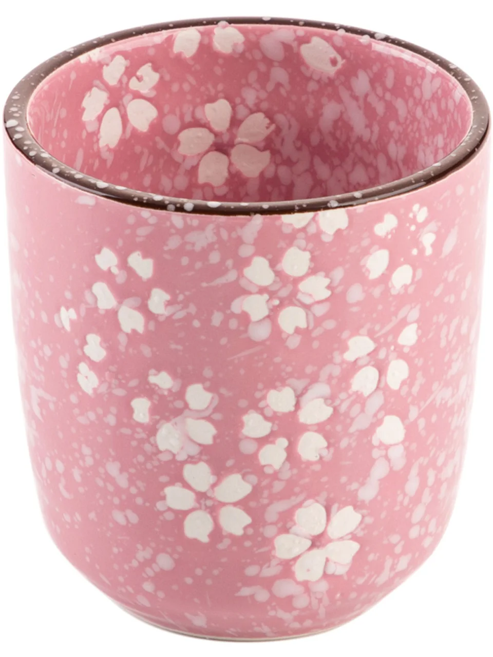 Japanese-Style Kung Fu Tea Ceramic Underglaze Porcelain Tea Cup Home Owner Sub-Cup Glass Tea Cup Pink White