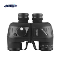 10X50 Binoculars with Rangefinder Compass Bak4 Prism for Hunting Boating Military Marine Birdwatching Waterproof Telescope