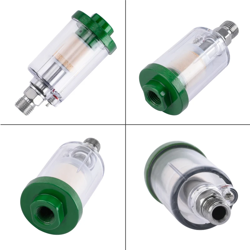 RONGPENG Mini In-Line Water Trap Filter Oil Water Separator with 1/4" Thread For HVLP LVLP Air Paint Spray Gun Airbrush