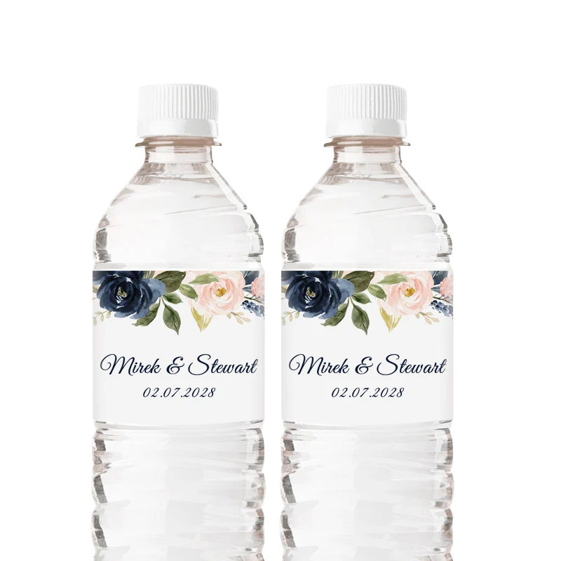 20PCS Personalized Wedding Water Bottle Label,Waterproof 8\