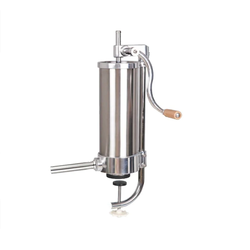 3L Manual Steel Sausage Maker Household Vertical Filler Stuffer Powerful Sausage Machine