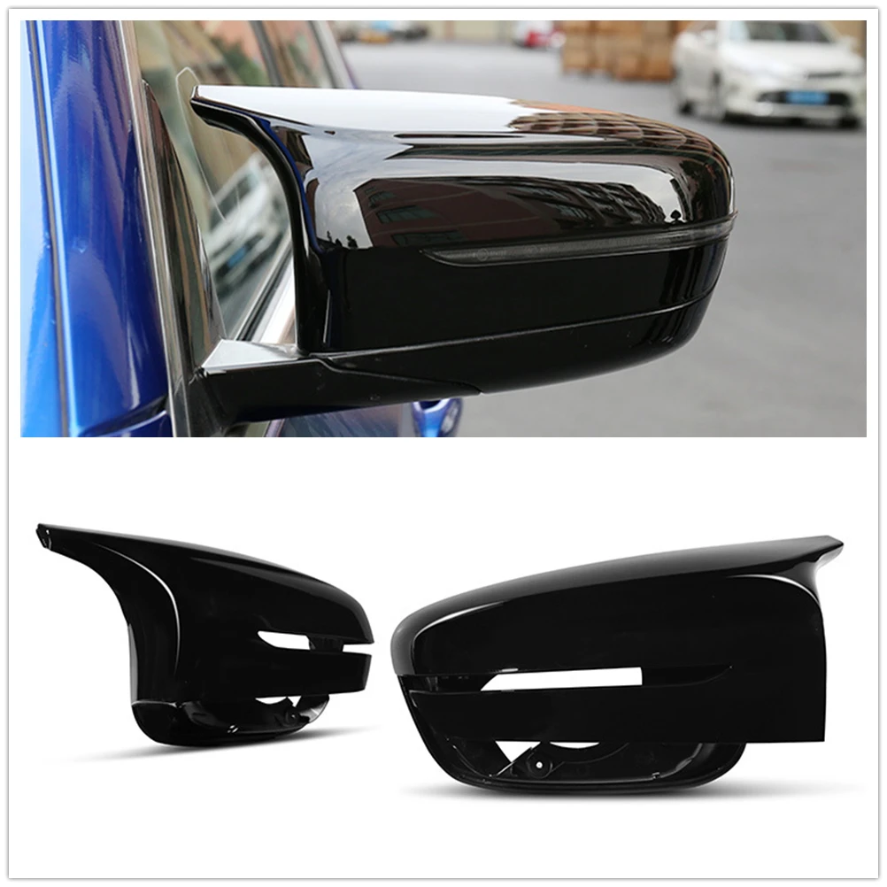 Mirror Cover For BMW 5 7 8 Series 6GT G30 G31 G11 G12 G14 G15 G16 M5 F90 Replacement Gloss Black Car Rear View Cap Shell Clip On