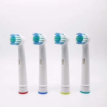 Cabeças de substituição para escova elétrica 4x, para oral b rotação tipo escova de dente elétrica pro saúde/triumph/advance power/3d excel/plak controle