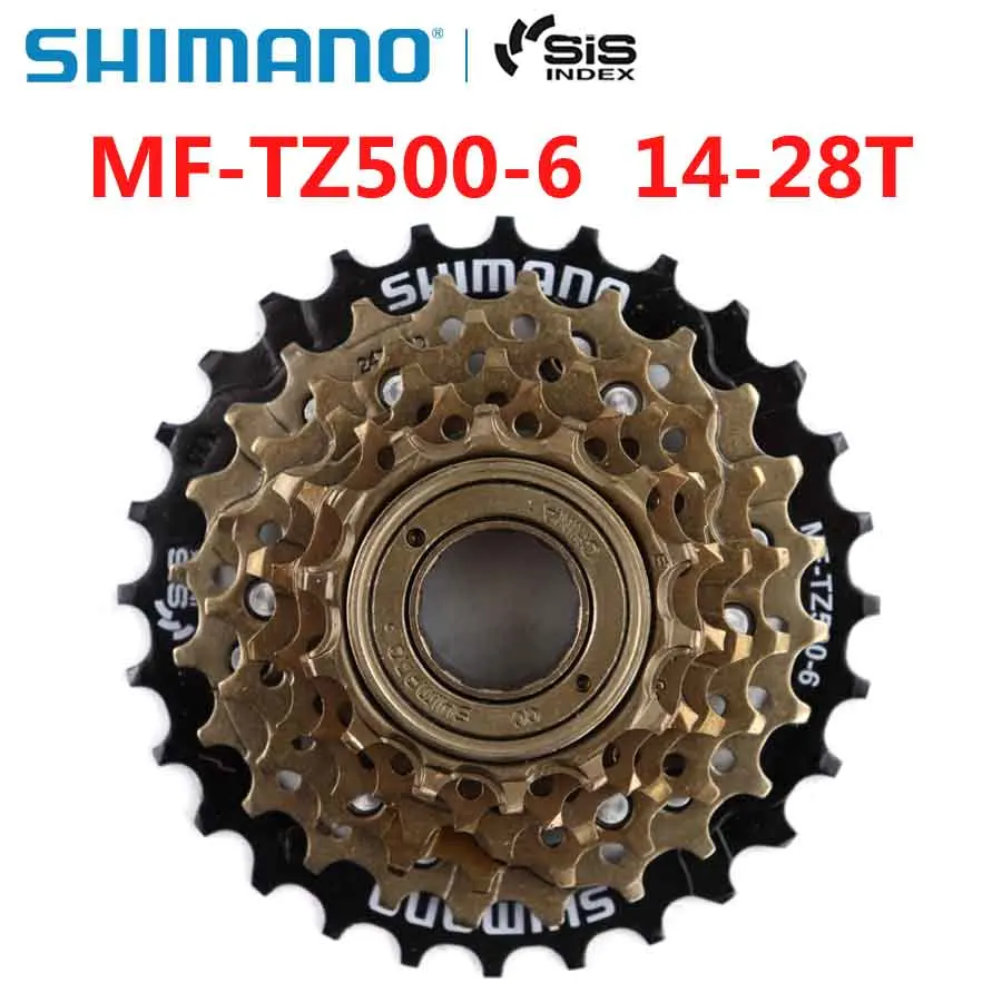 

SHIMANO MF TZ500 6 Speed Cassette Freewheel 14-28T For MTB Road Cycling Bike Bicycle Parts