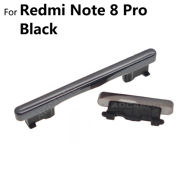 Aocarmo For Xiaomi Redmi Note 8 / Pro 8Pro Power On Off Button Volume Up And Down Switch Key