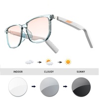 Bluetooth 5.0 smart glasses intelligente  Eyewear TWS music headset can be customized prescription lens photochromic lens