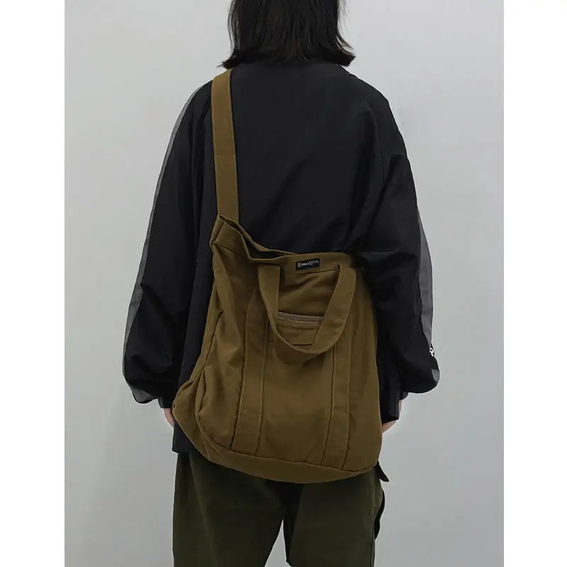 Women Bag Vintage Casual Canvas Square Shoulder Bags Handbags Pures And Bags Crossbody Unisex Bag