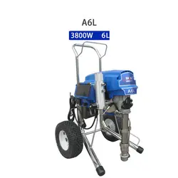 AC220V 3800W 5.5L/6L 22Mpa plunger type electric airless spray sprayer machines,putty/coating/latex paint walls tool,A6&A6L