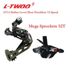 LTWOO Groupset LTWOO AT12 1x12 Speed Shifter Lever Right Rear Derailleur For MTB Mountain Bike Fat Bike Compatible EAGLE 12s
