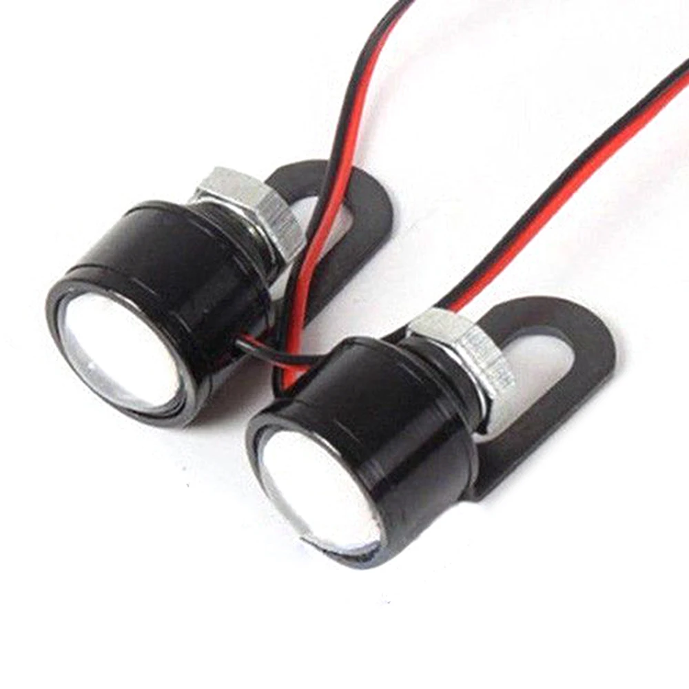 2pcs LED Motorcycle Handlebar Spotlight White Headlight Driving Light Fog Lamp
