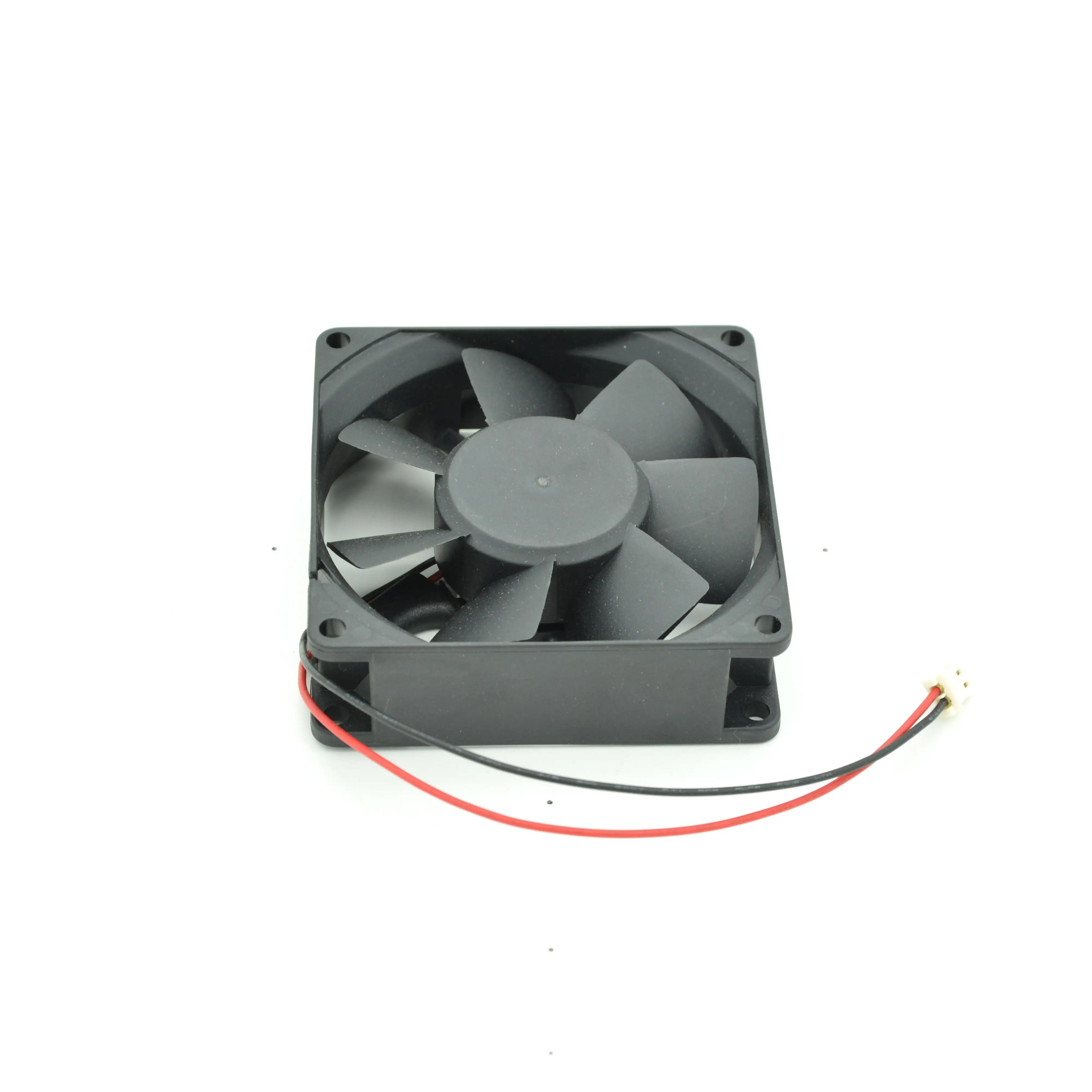 8010 12V DC Kipas Bola Tunggal Bantalan 0.14A 1700RPM