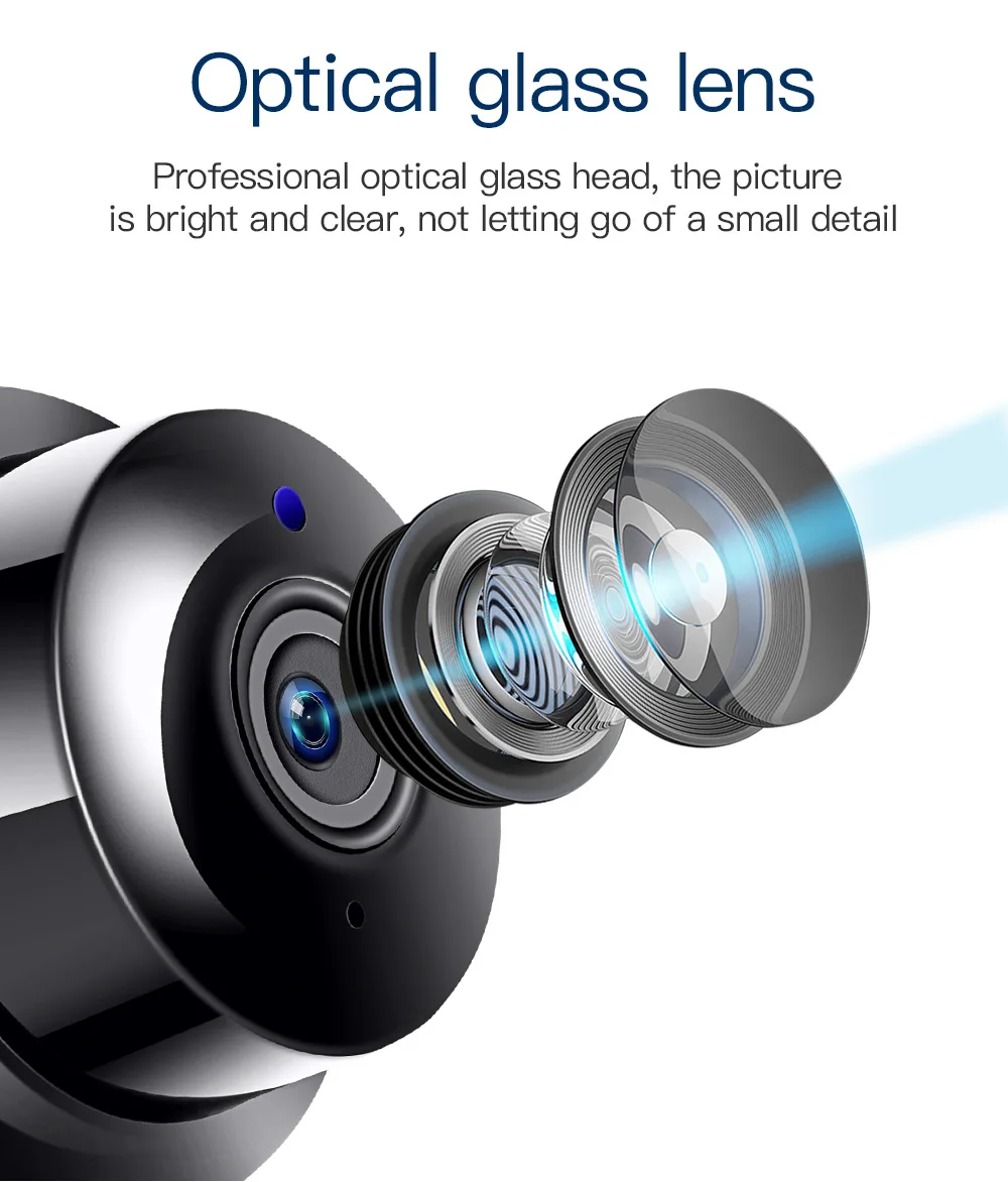 HD 보안 홈 와이파이 무선 카메라 나이트 비전 스마트 원격 네트워크 미니 카메라