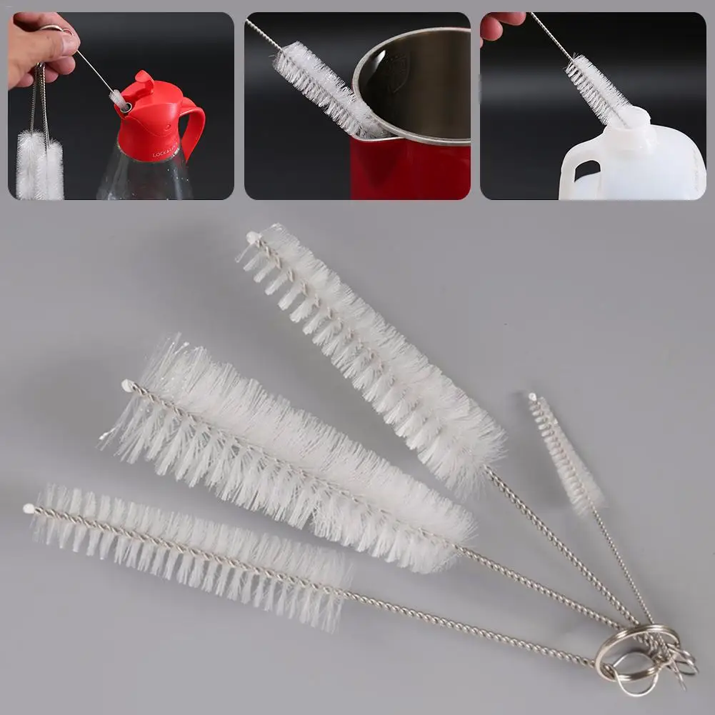 

Baby Bottle Brushs 4pcs/set Nylon Kettle Bottle Cup Brush Set Baby Bottle Nipple Brushs Cleaning Brush Kit For Bottle Cup Straw