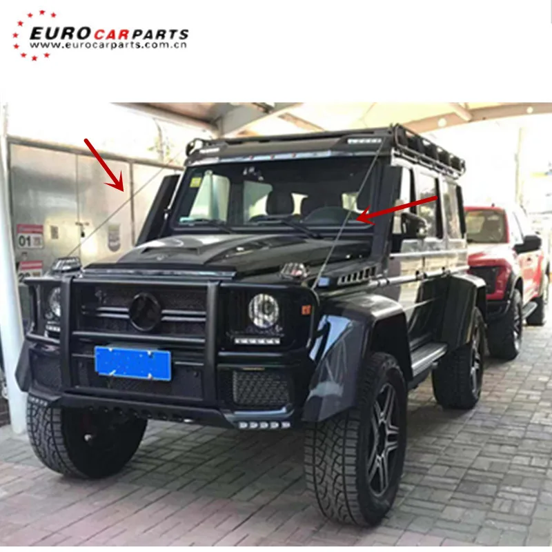 

G class stainless steel wire fit for G wagon 4x4 with the front bumper guard and roof rack