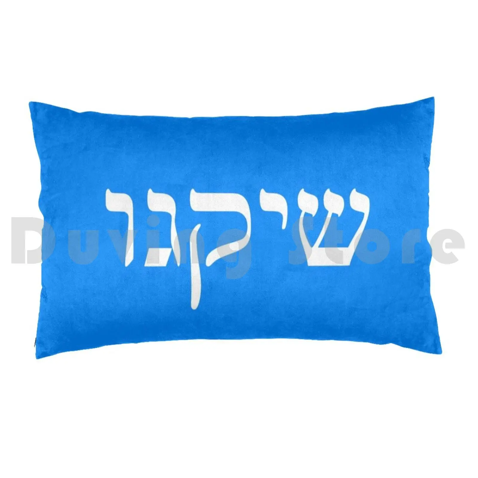 Chicago In Hebrew Pillow case 1390 Hebrew Jewish Judaism Israel Language City Cities American Usa