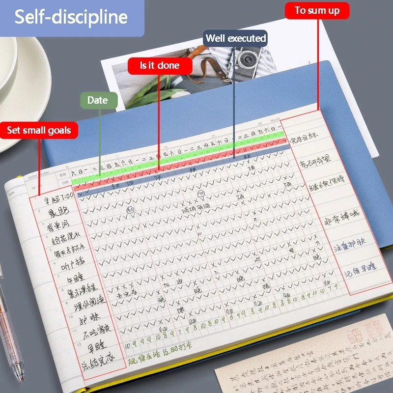 自己規律にdoリストノートブックタスク計画良いスケジュールノートブックagendar習慣トラッカー