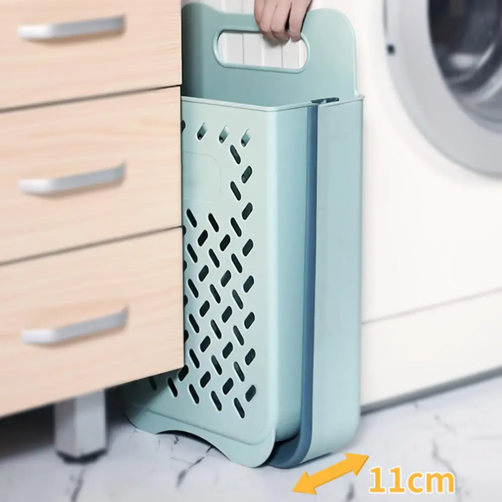 Clothes Basket Space-saving 2 Colors Organizer Basket Collapsible Hanging Laundry Hamper for Bathroom Laundry Basket