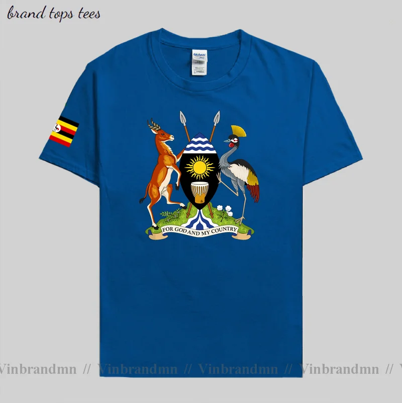 Uganda Ugandan men t shirt fashion 2021 jerseys team nation 100% cotton t-shirt gyms clothing tees country sporting flags UGA 20