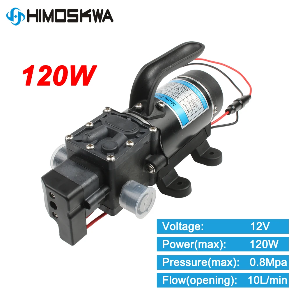 120W elektryczna wysokociśnieniowa pompa wodna 12V 24V 10/min pompa wodna