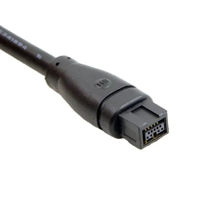 9 PIN / 6 PIN BETA FireWire 800 1394 FireWire 400 9-6 Cable IEEE 1394B 1.8m 6FT 180cm Black 3m 5m