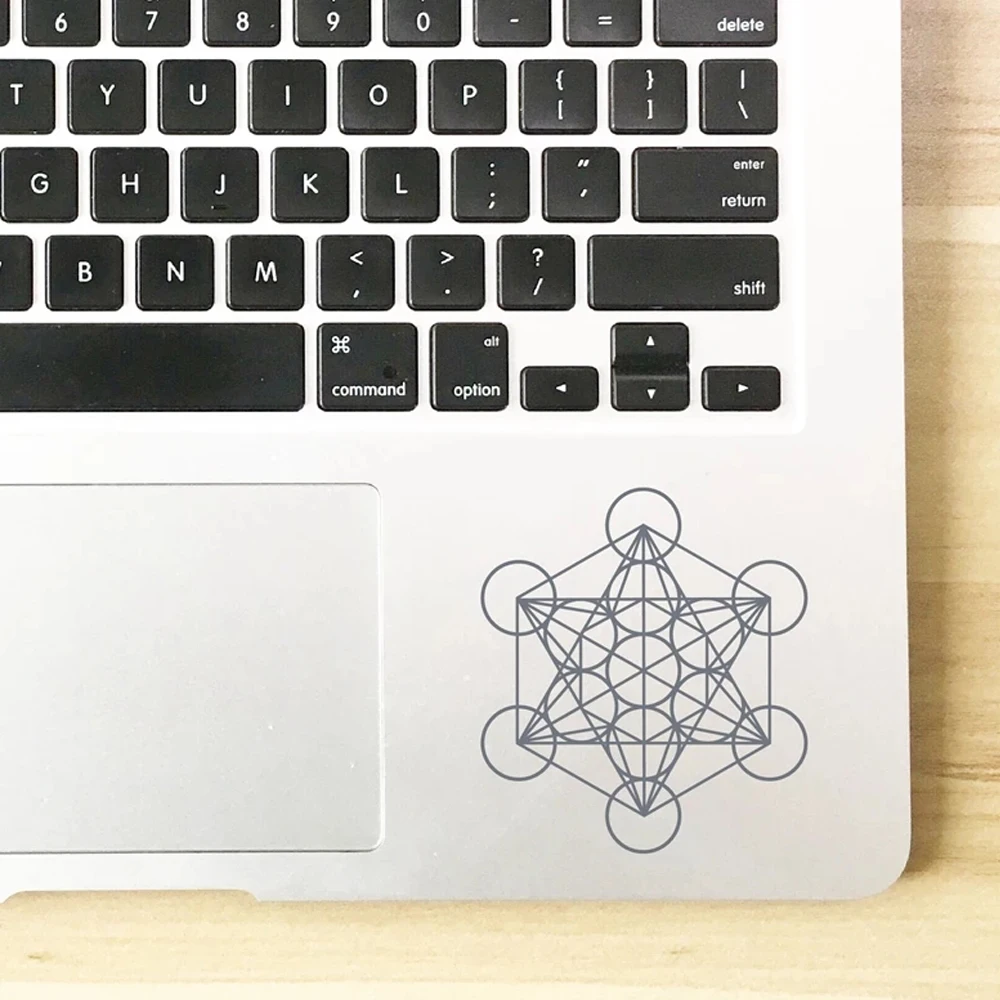 Metatron's Cube Sacred Geometry Decal Car Window Decor , Metatron Laptop Vinyl Sticker for Apple MacBook Air / Pro Decoration