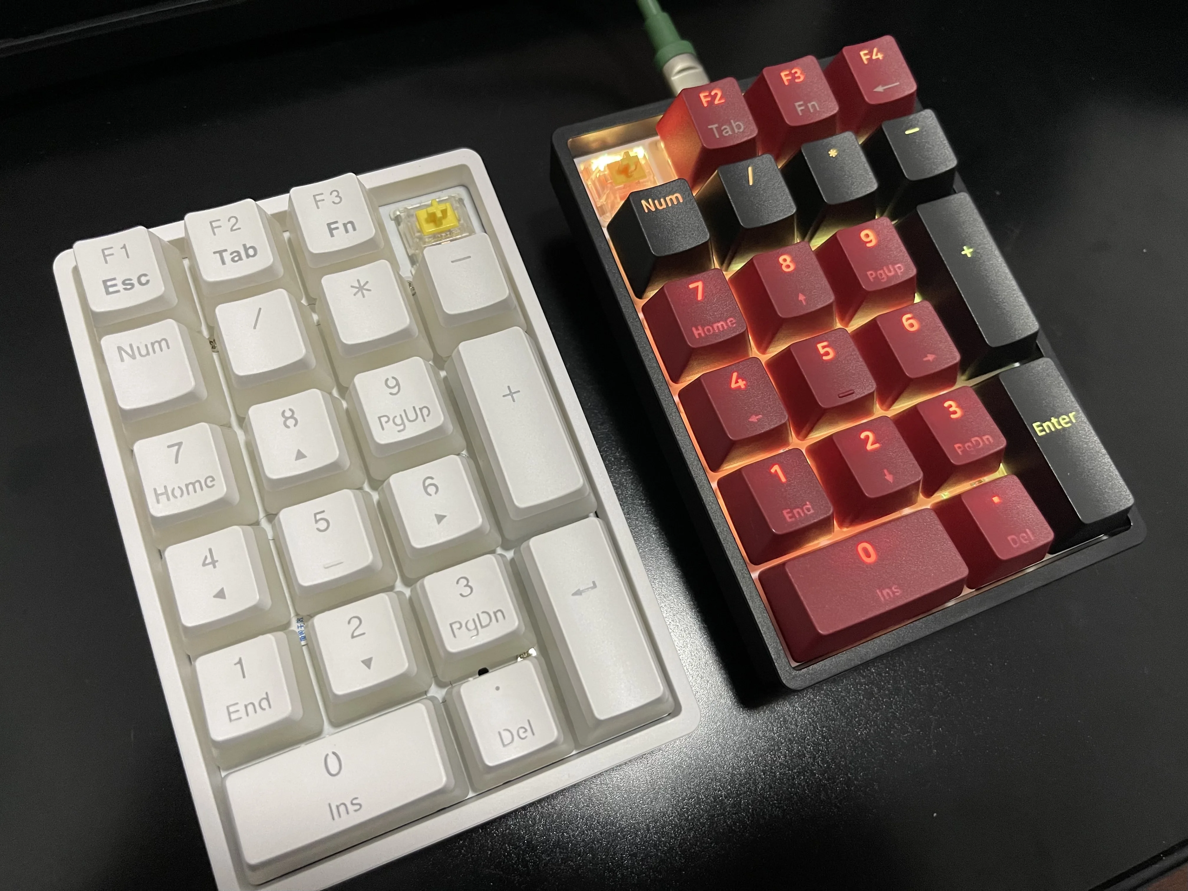 Imagem -03 - Skyloong Sk21s Gk21s Gk21 Sk21 Bluetooth 5.1 Quente Swappable Numpad Pbt Keycaps Rgb Retroiluminado Tipo-c Totalmente Programável Gateron