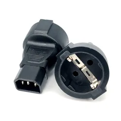 IEC320 C14 TO EU, Adaptador De Tomada de Poder IEC 320 C14 a UE Europeu,DA UE AC plug power converter UPS PDU Cabo