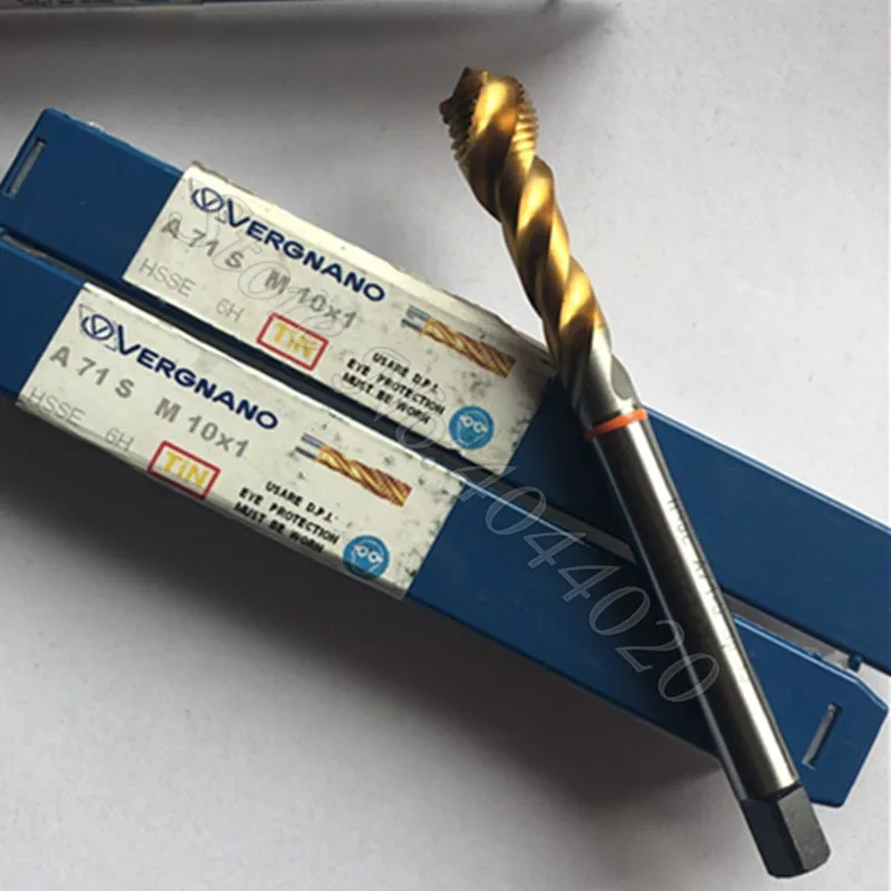 VERGNANO – robinet de Machine à cannelure spirale DIN A71S M10 * 1 M16X2 M30X3.5 6H & A70S M6X1 m8x1. 25, 1 pièce