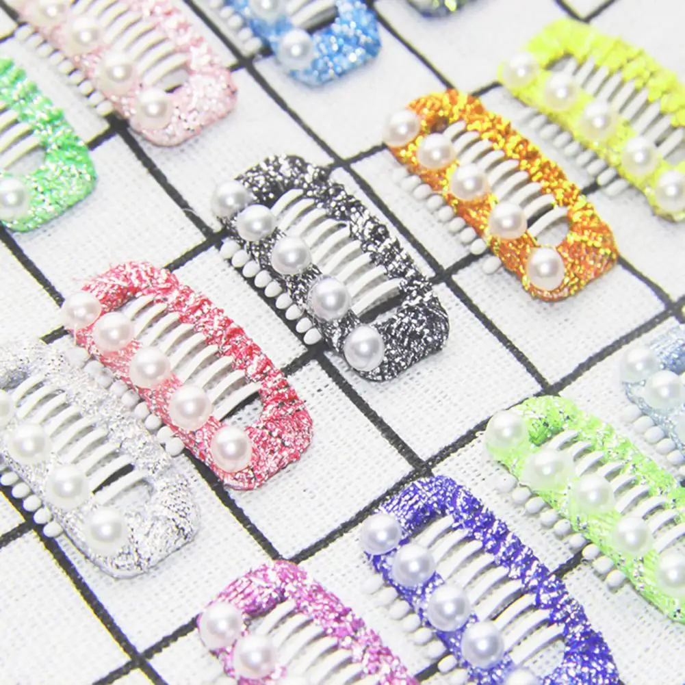 Pet Hair Clips  Faux Pearls Embellishment   Pet Barrettes Cute Pet Puppy Hair Pin Clips