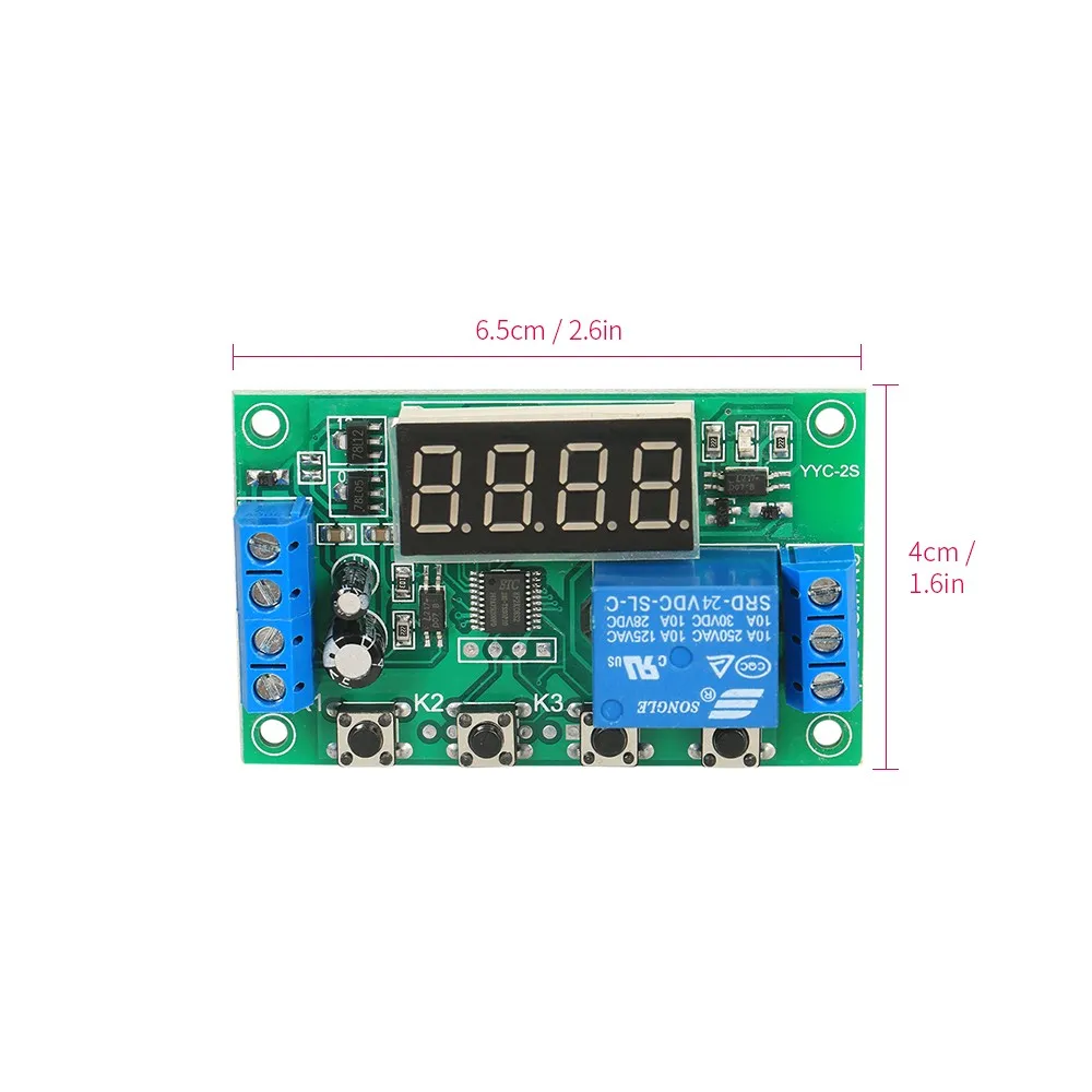 Einstellbare 5A LED Verzögerung Relais Modul Verzögerung Timer Control Switch Board