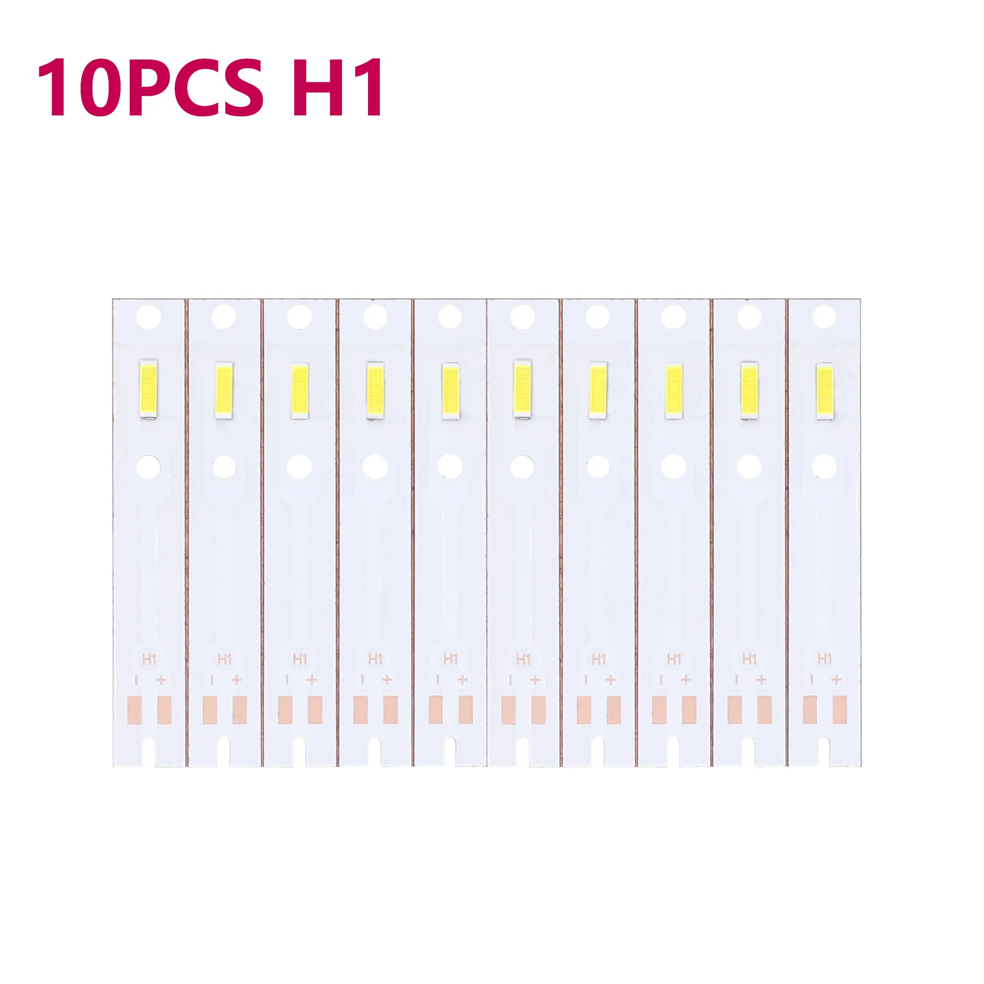 10PCS A Lot H1 H3 H7 18W 9-10V Auto Bulb Headlamp 6000K Natural White Lights High Power Led Car Headlight Repair Parts For DIY