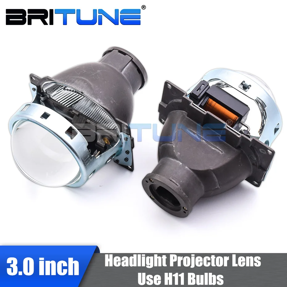 

Britune Car Lens Koito Q5 H11 LED HID Halogen Lights Retrofit Projector 3.0 inch Bi-xenon Single Xenon Lenses Accessories Tuning