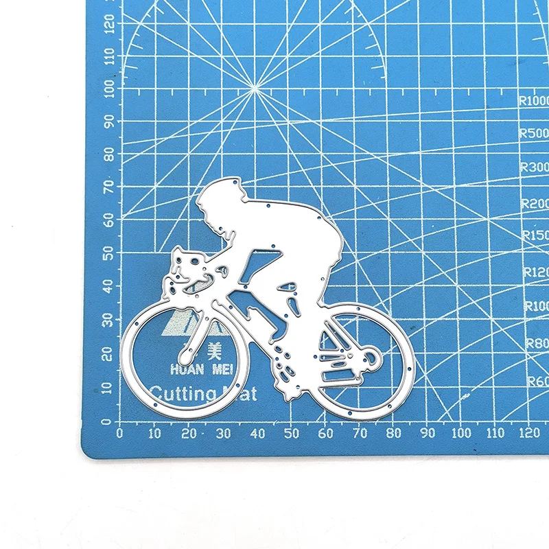 Julyarts Riding A Bike Scrapbooking Cutting Dies Die Cutting Dies Decoration Scrapbook Paper Craft Knife