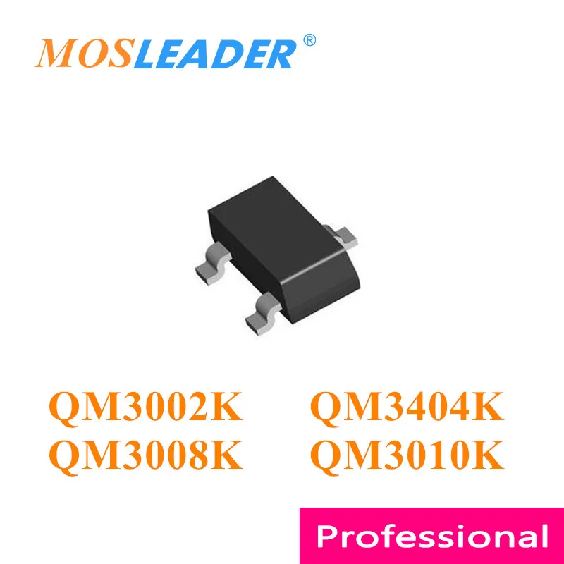 

Mosleader QM3002K QM3404K QM3008K QM3010K SOT23 3000PCS QM3002 QM3404 QM3010 QM3008 N-Channel 20V 30V Chinese High quality