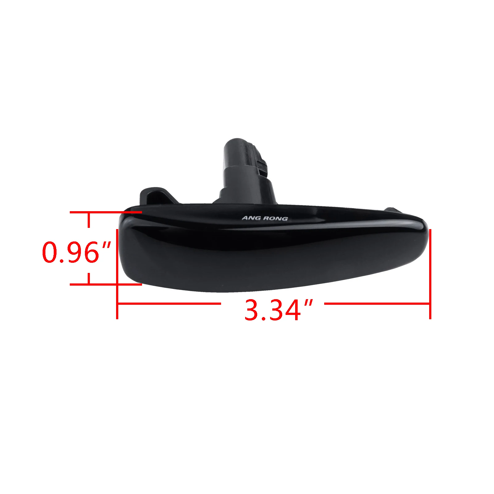 2X Amber LED Side Marker  Repeater Turn Signal Light Black Smoke For Mitsubishi Lancer Evo X 08-17 Mirage 14+ Outlander 11+