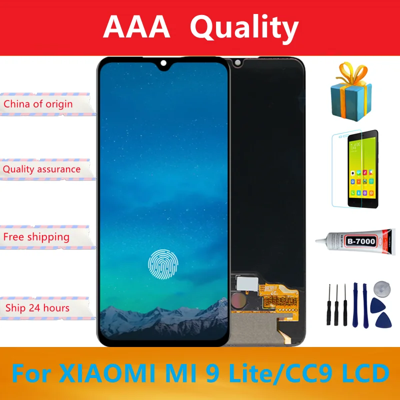 

6.39 inch MiCC9 LCD For Xiaomi Mi 9 lite LCD Display Touch Screen Digitizer Assembly Parts For Xiaomi Mi CC9 Lcd